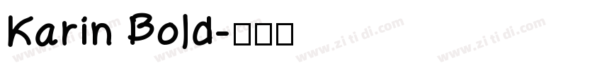 Karin Bold字体转换